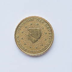 Image showing Dutch 10 cent coin