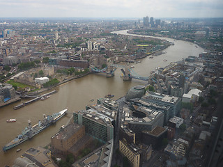 Image showing Aerial view of London