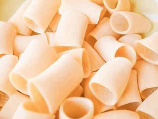 Image showing Retro looking Paccheri pasta