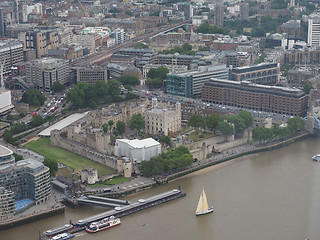 Image showing Aerial view of London