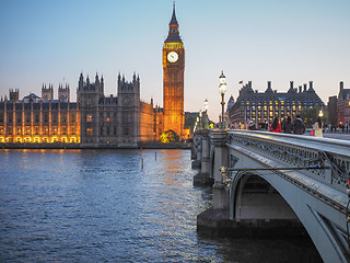 Image showing Houses of Parliament in London