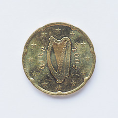 Image showing Irish 20 cent coin