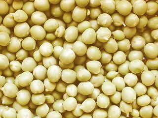 Image showing Retro looking Green peas