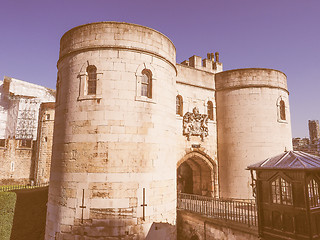 Image showing Retro looking Tower of London