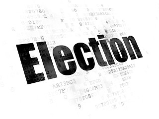 Image showing Political concept: Election on Digital background