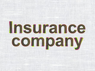 Image showing Insurance concept: Insurance Company on fabric texture background