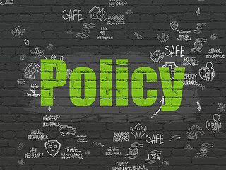 Image showing Insurance concept: Policy on wall background