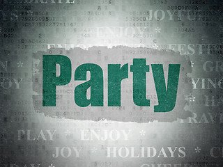 Image showing Holiday concept: Party on Digital Paper background