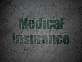Image showing Insurance concept: Medical Insurance on grunge wall background