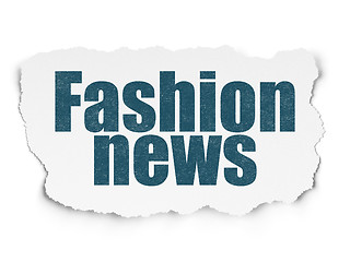 Image showing News concept: Fashion News on Torn Paper background