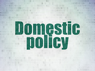 Image showing Political concept: Domestic Policy on Digital Paper background