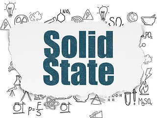 Image showing Science concept: Solid State on Torn Paper background