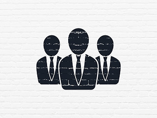 Image showing Law concept: Business People on wall background