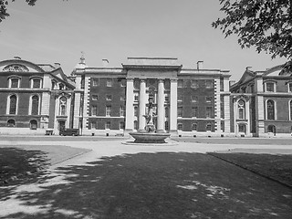 Image showing Black and white Naval College in London