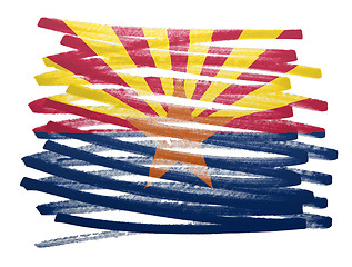 Image showing Flag illustration - Arizona