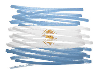 Image showing Flag illustration - Argentina