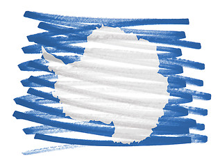 Image showing Flag illustration - Antarctica