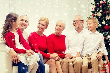 Image showing smiling family at home