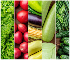 Image showing Healthy fresh vegetables background