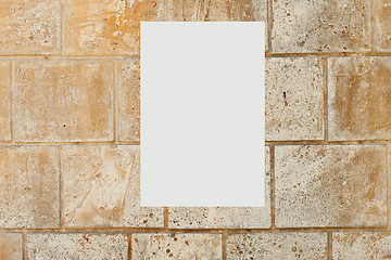 Image showing blank picture on a concrete wall 