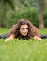 Image showing Yoga in the park