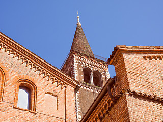 Image showing Retro look Sant Eustorgio church Milan