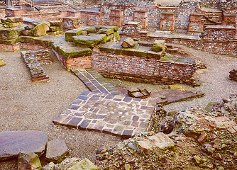 Image showing Retro look Roman Theatre Turin