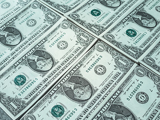 Image showing Dollar notes 1 Dollar