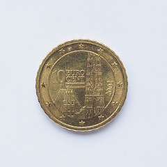 Image showing Austrian 10 cent coin