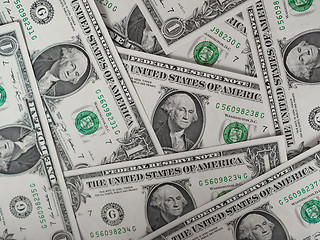 Image showing Dollar notes 1 Dollar