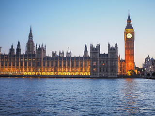 Image showing Houses of Parliament in London