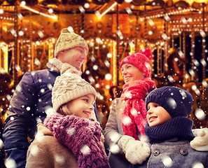 Image showing happy family outdoors