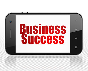 Image showing Business concept: Smartphone with Business Success on display