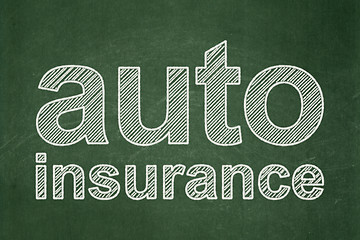 Image showing Insurance concept: Auto Insurance on chalkboard background