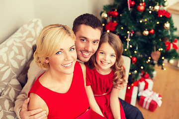 Image showing happy family at home