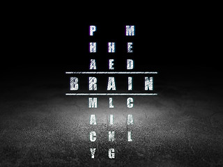 Image showing Medicine concept: Brain in Crossword Puzzle