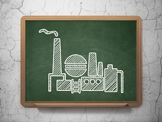 Image showing Industry concept: Oil And Gas Indusry on chalkboard background