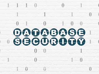 Image showing Privacy concept: Database Security on wall background