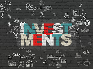 Image showing Money concept: Investments on wall background