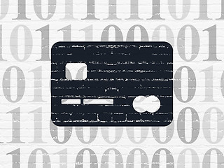 Image showing Business concept: Credit Card on wall background