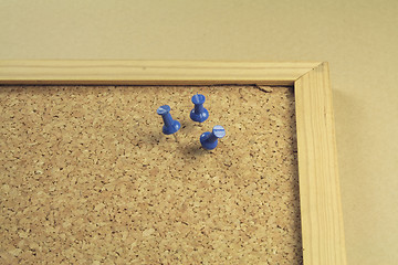 Image showing cork-board and pins