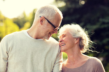 Image showing senior couple in park