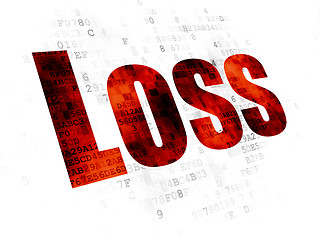 Image showing Business concept: Loss on Digital background