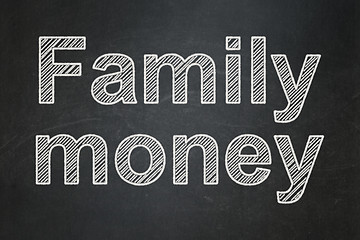 Image showing Banking concept: Family Money on chalkboard background