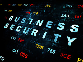 Image showing Security concept: Business Security on Digital background