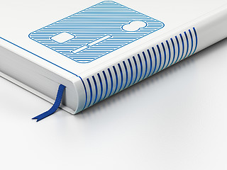 Image showing Finance concept: closed book, Credit Card on white background