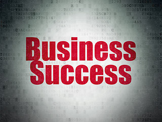 Image showing Business concept: Business Success on Digital Paper background