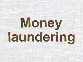 Image showing Banking concept: Money Laundering on fabric texture background