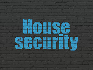Image showing Safety concept: House Security on wall background