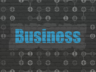Image showing Business concept: Business on wall background